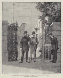 Livet i San Remo, porten till Villa Zirio, den tyska kronprinsens residens